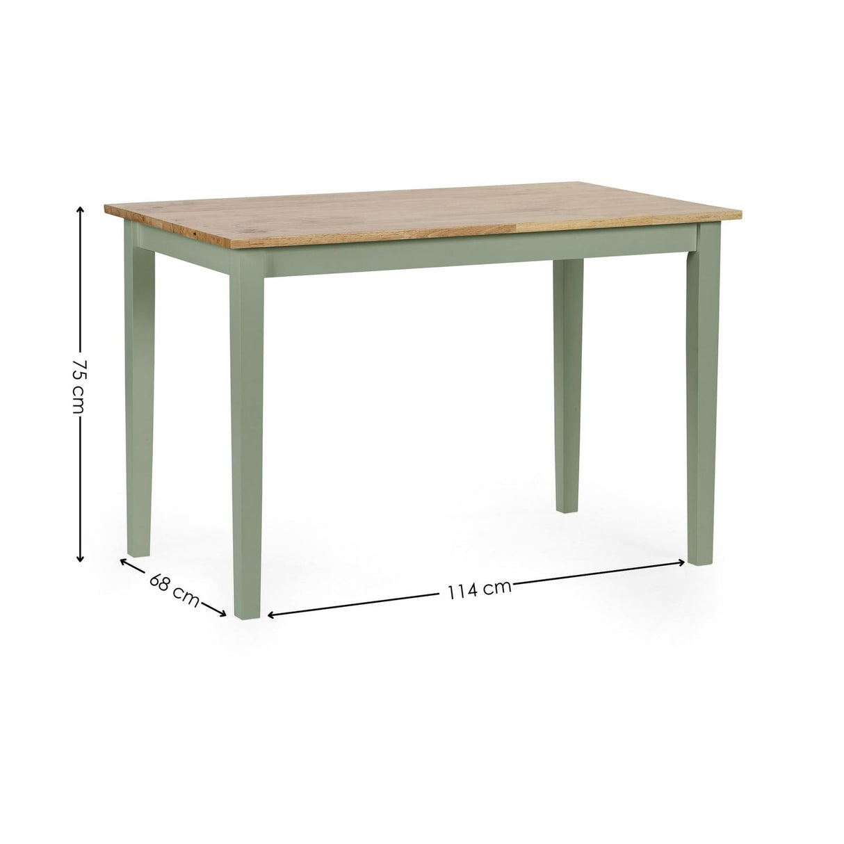 Wooden Dining Table for 4 People - Linwood