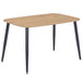 Wooden Dining Table for 4 People Rectangular - Aspen