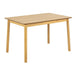 Wooden Dining Table for 4 People Rectangular - Barlow