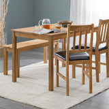 Wooden Dining Table for 4 People Rectangular - Coxmoor