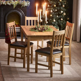 Wooden Dining Table for 4 People Rectangular - Coxmoor