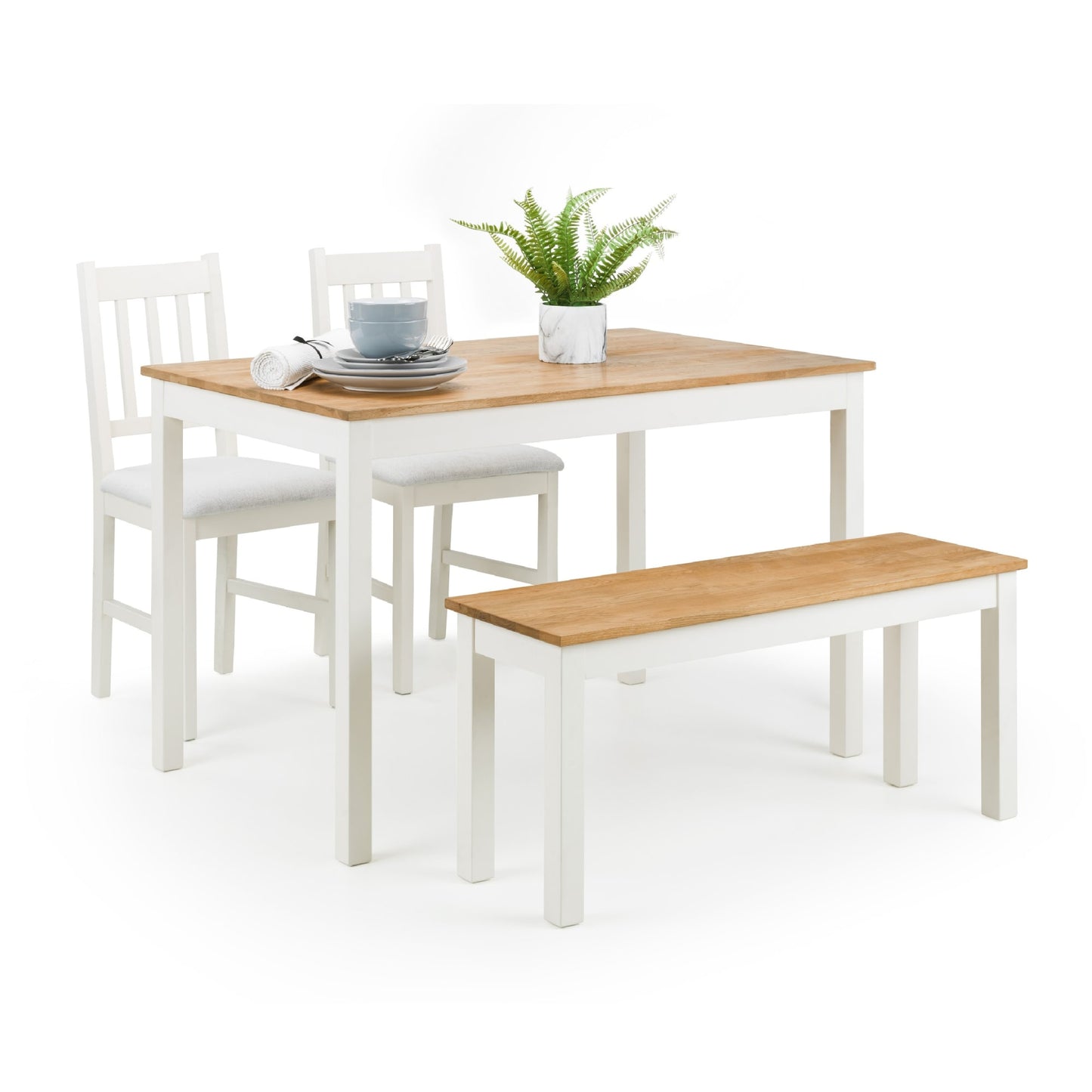 Wooden Dining Table for 4 People Rectangular - Coxmoor