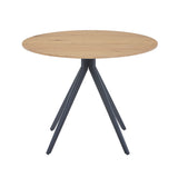 Wooden Dining Table for 4 People Round - Aspen
