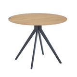 Wooden Dining Table for 4 People Round - Aspen