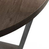 Wooden Dining Table for 4 People Round - Brooklyn