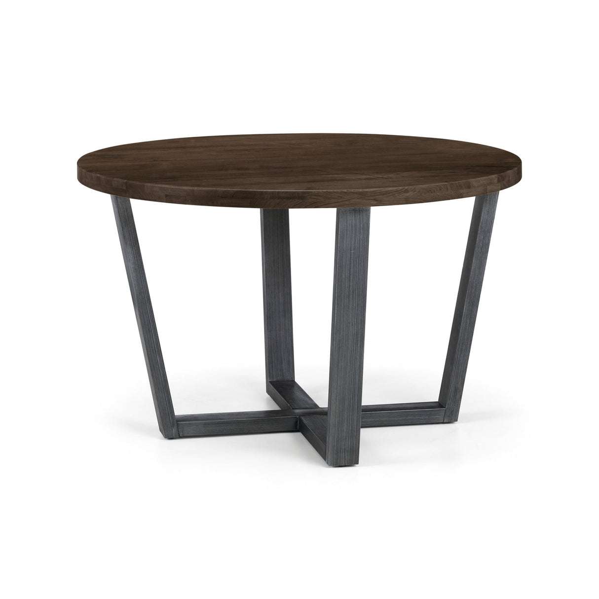 Wooden Dining Table for 4 People Round - Brooklyn