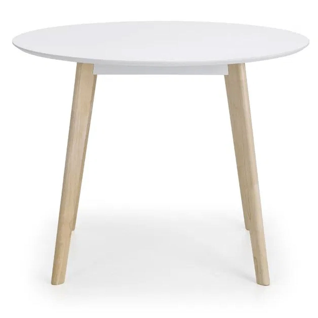 Wooden Dining Table for 4 People Round - Casa