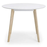 Wooden Dining Table for 4 People Round - Casa