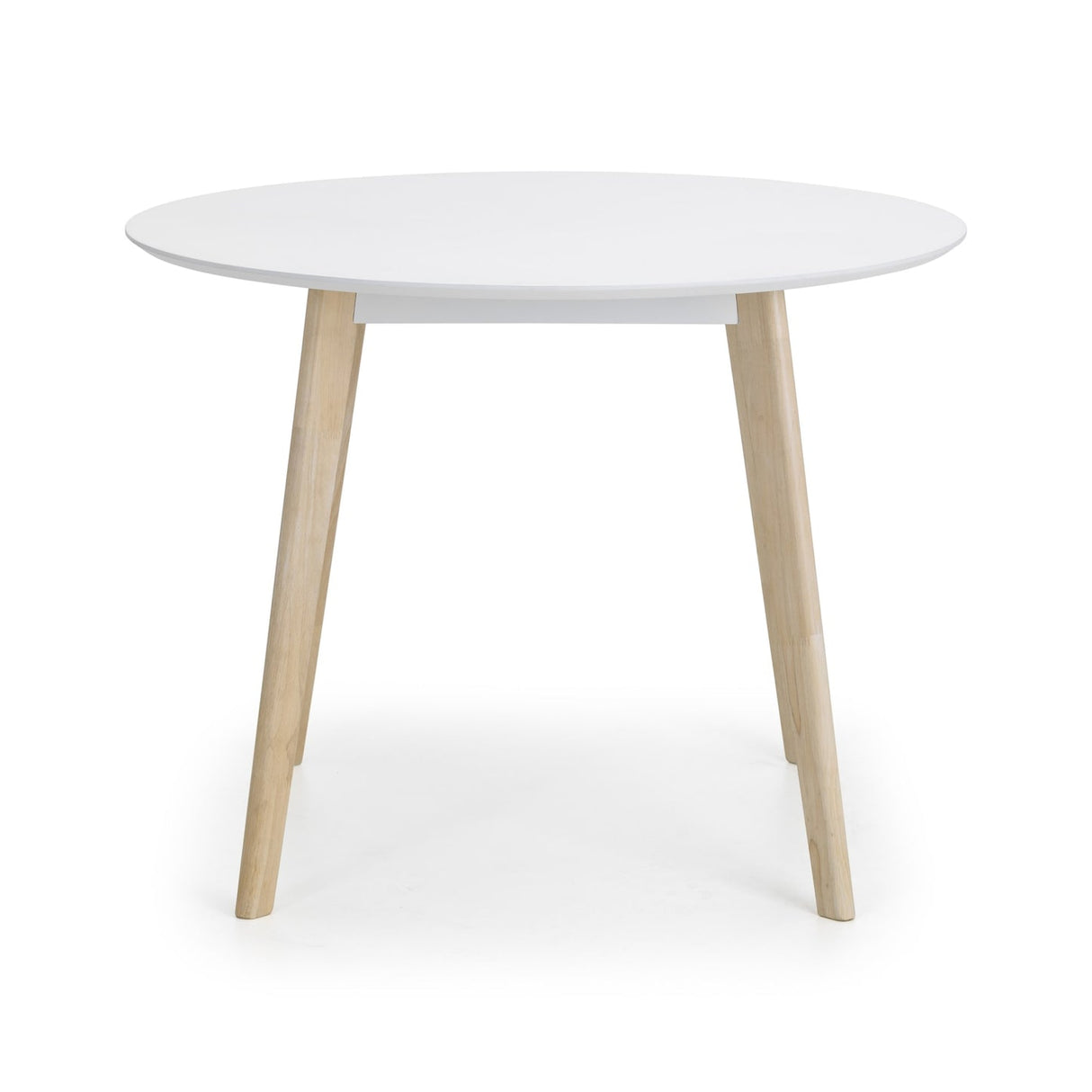Wooden Dining Table for 4 People Round - Casa