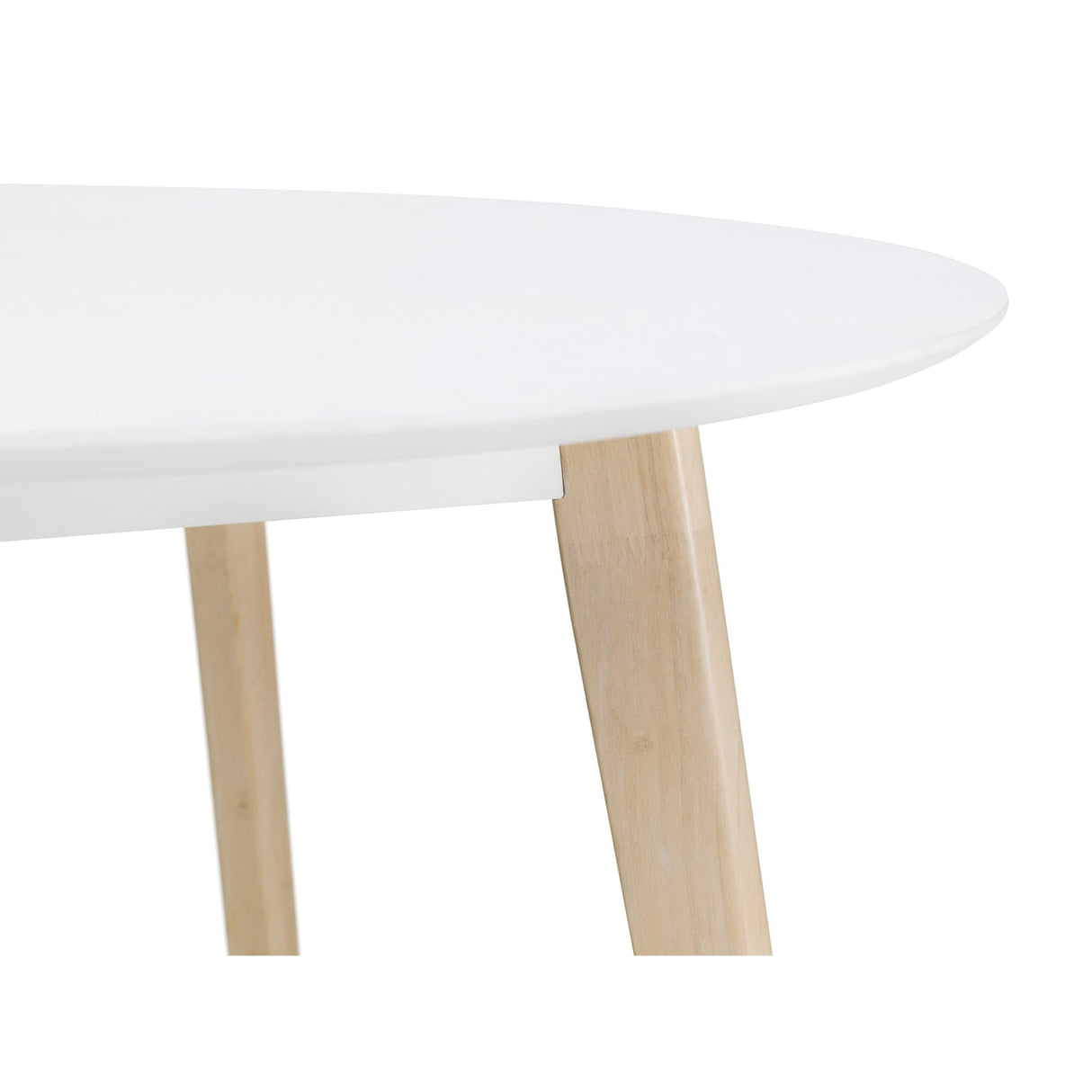 Wooden Dining Table for 4 People Round - Casa