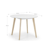 Wooden Dining Table for 4 People Round - Casa