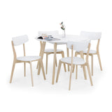 Wooden Dining Table for 4 People Round - Casa
