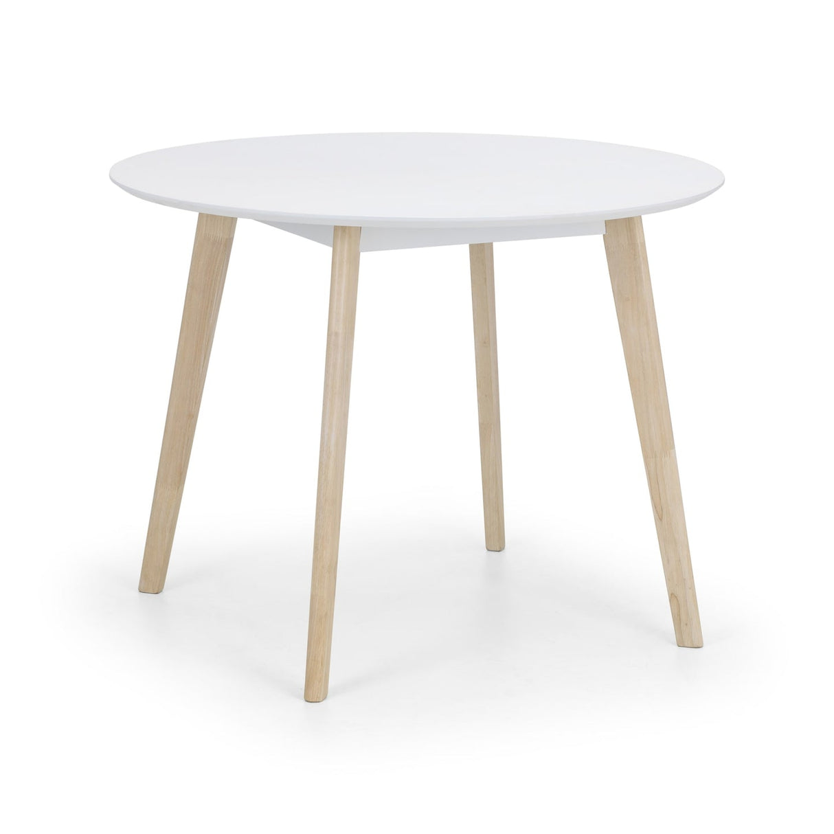 Wooden Dining Table for 4 People Round - Casa