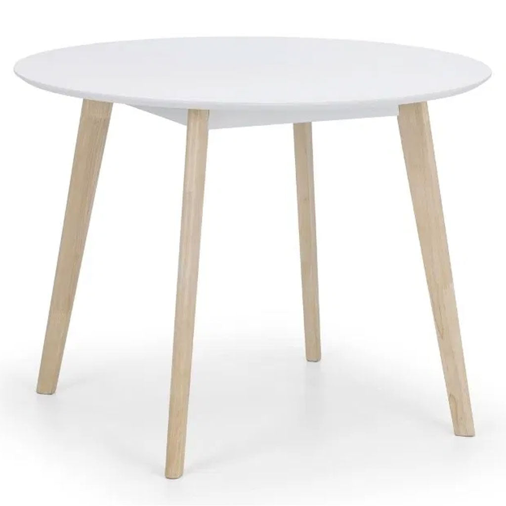 Wooden Dining Table for 4 People Round - Casa