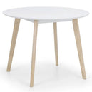 Wooden Dining Table for 4 People Round - Casa