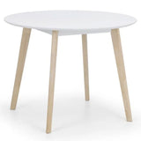 Wooden Dining Table for 4 People Round - Casa