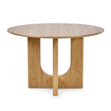 Wooden Dining Table for 4 People Round - Cellini