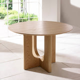 Wooden Dining Table for 4 People Round - Cellini