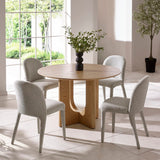 Wooden Dining Table for 4 People Round - Cellini