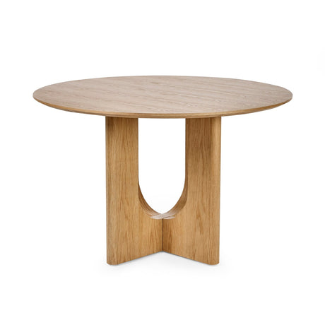 Wooden Dining Table for 4 People Round - Cellini