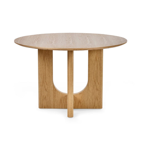 Wooden Dining Table for 4 People Round - Cellini