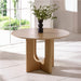 Wooden Dining Table for 4 People Round - Cellini