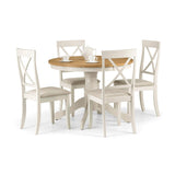Wooden Dining Table for 4 People Round - Davenport