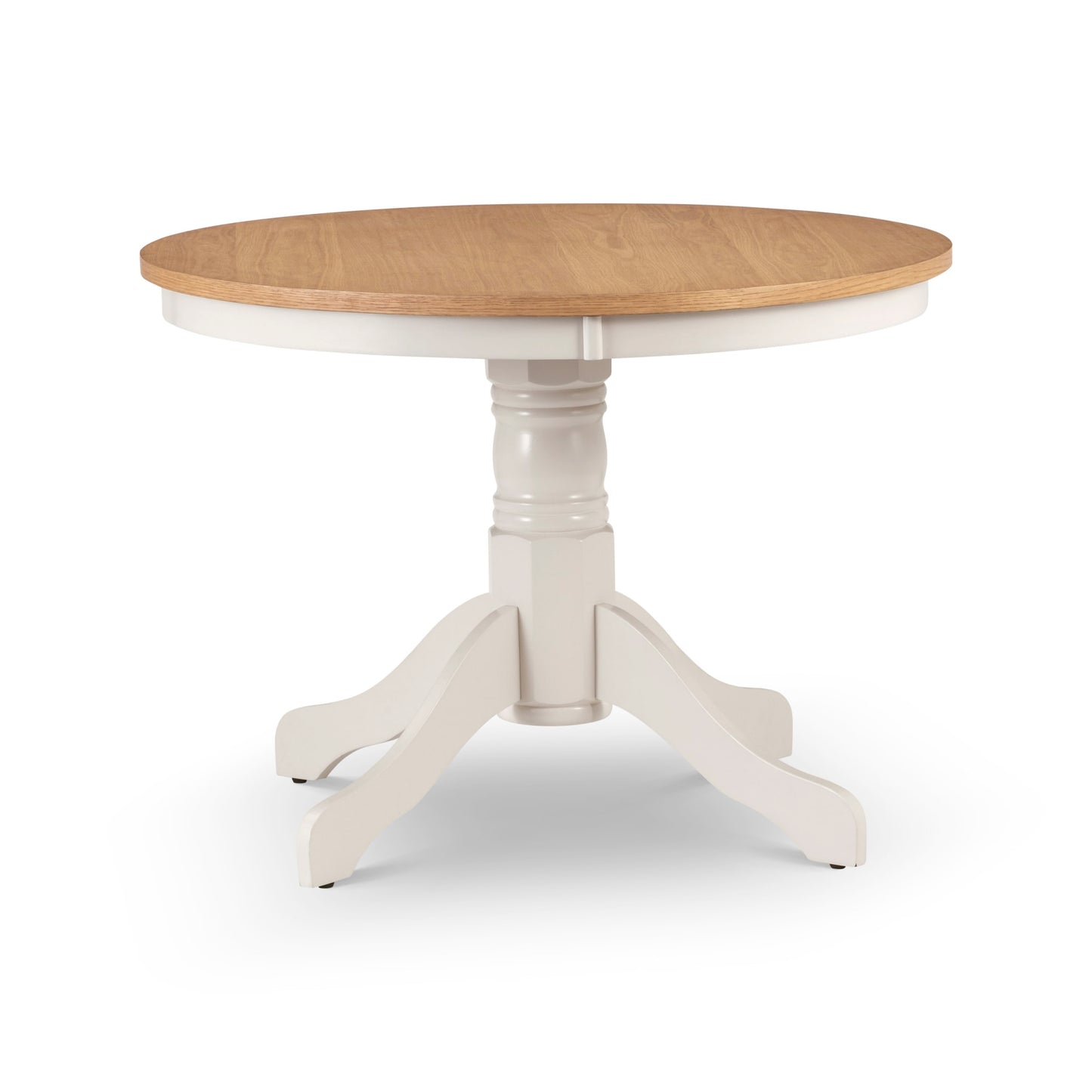 Wooden Dining Table for 4 People Round - Davenport