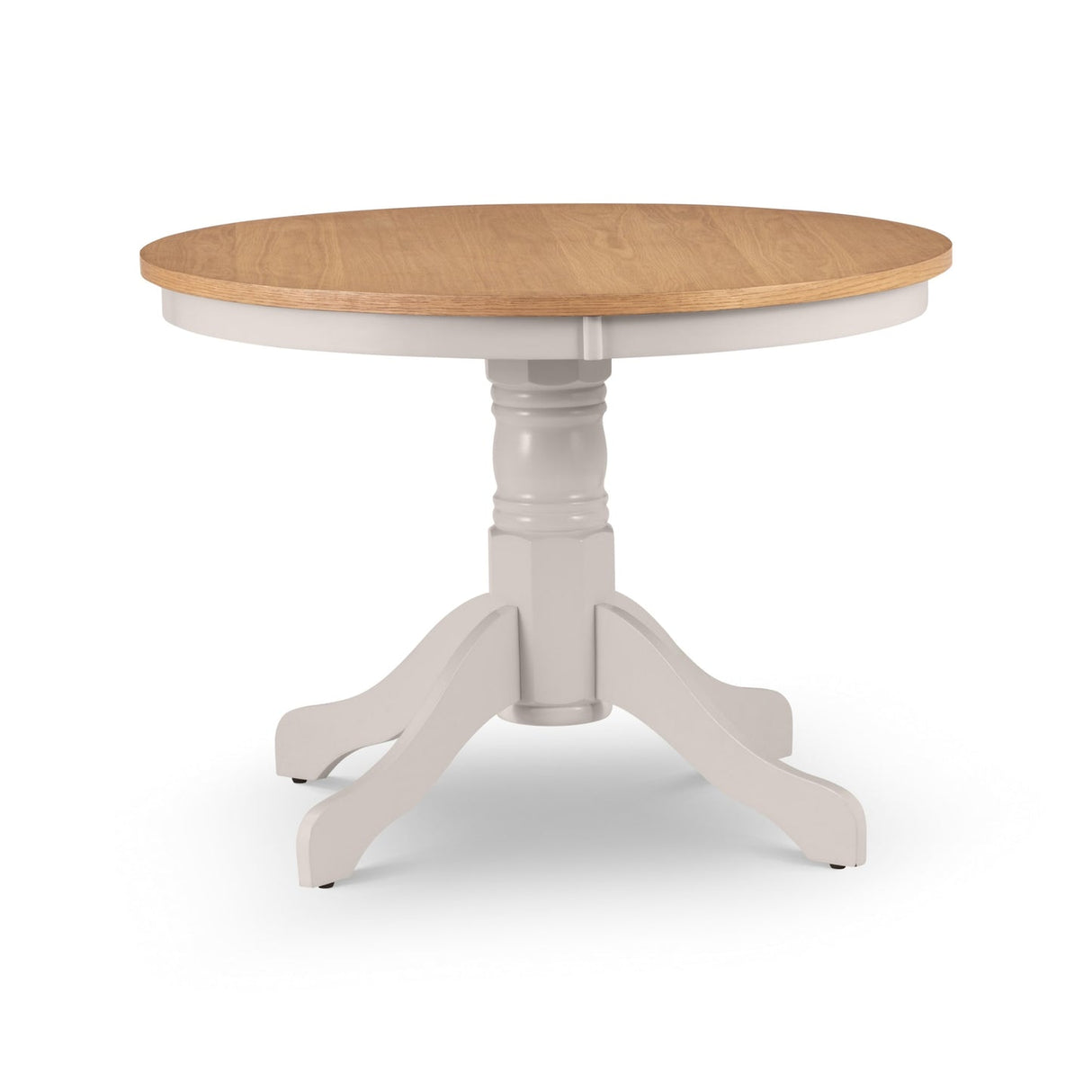 Wooden Dining Table for 4 People Round - Davenport