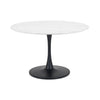Wooden Dining Table for 4 People Round - Hockley