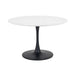 Wooden Dining Table for 4 People Round - Hockley
