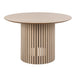 Wooden Dining Table for 4 People Round - Linley