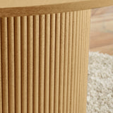 Wooden Dining Table for 4 People Round - Louis