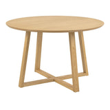 Wooden Dining Table for 4 People Round - Malika