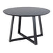 Wooden Dining Table for 4 People Round - Malika
