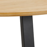 Wooden Dining Table for 4 People Round - Malika