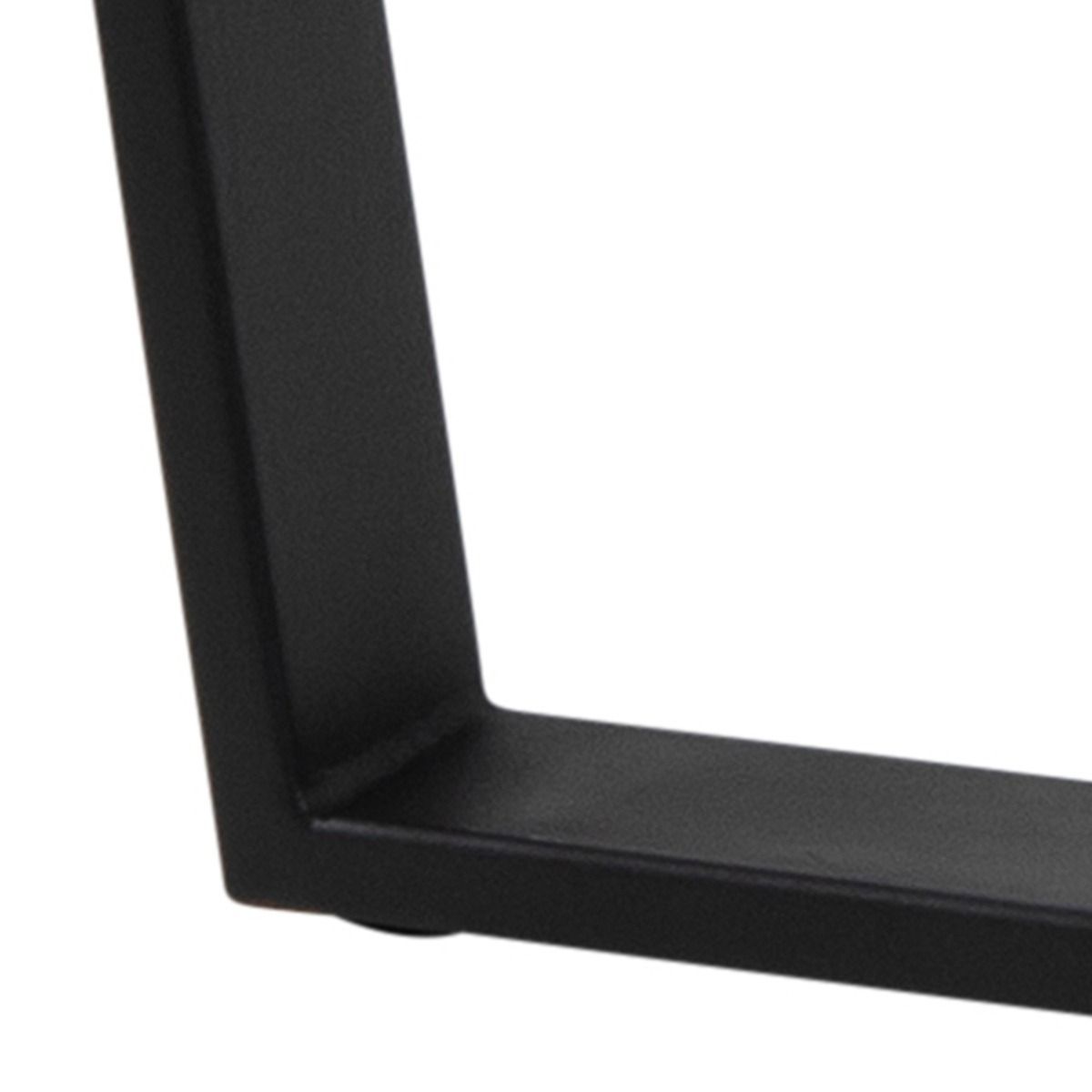 Wooden Dining Table for 4 People Round in Marble Effect - Amble