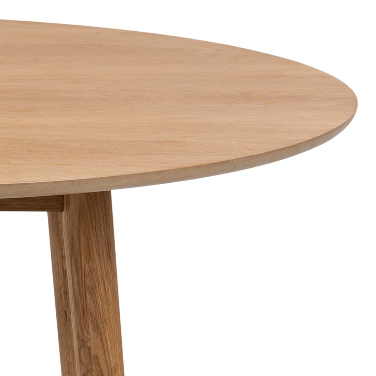Wooden Dining Table for 4 People Round - Nagano