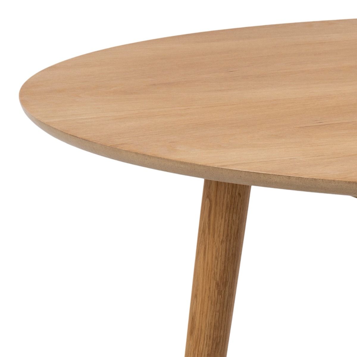 Wooden Dining Table for 4 People Round - Nagano