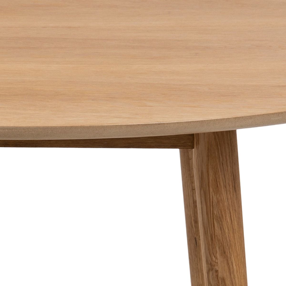 Wooden Dining Table for 4 People Round - Nagano