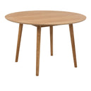 Wooden Dining Table for 4 People Round - Nagano