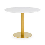 Wooden Dining Table for 4 People Round - Palermo