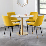 Wooden Dining Table for 4 People Round - Palermo