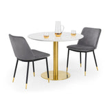 Wooden Dining Table for 4 People Round - Palermo