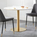 Wooden Dining Table for 4 People Round - Palermo