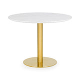 Wooden Dining Table for 4 People Round - Palermo