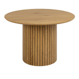 Wooden Dining Table for 4 People Round - Yale