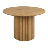 Wooden Dining Table for 4 People Round - Yale