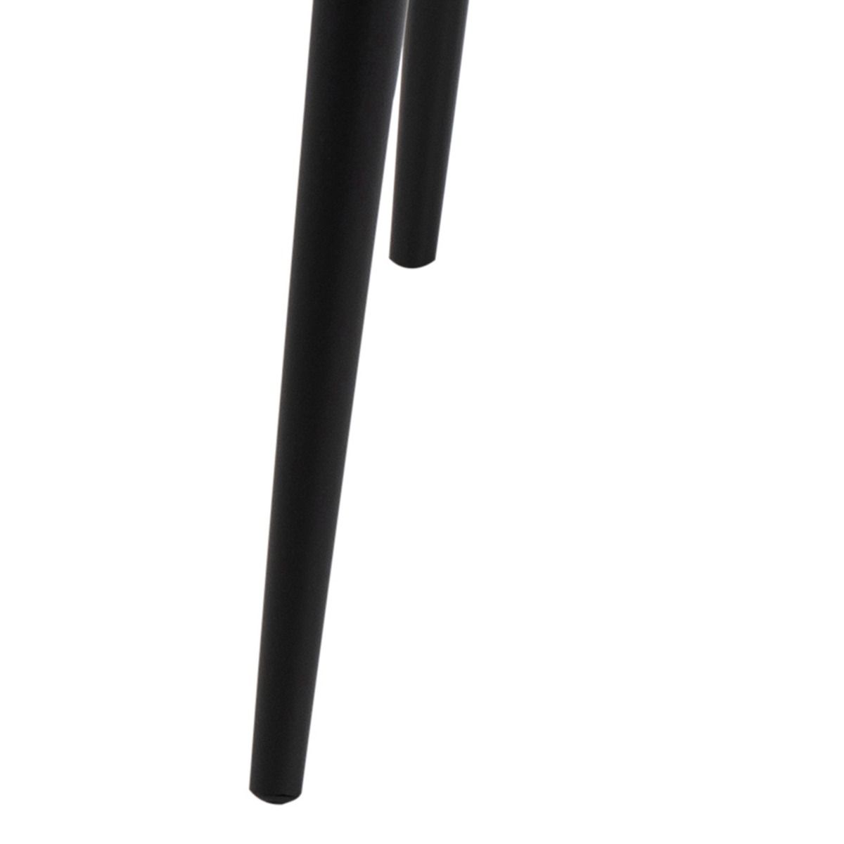 Wooden Dining Table for 4 People Square With Black Legs - Wilma