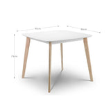 Wooden Dining Table for 4 People Square - Casa